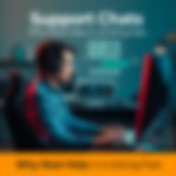 A frustrated person sitting at a computer, looking at a chatbot response on the screen, showing dissatisfaction with repetitive answers.