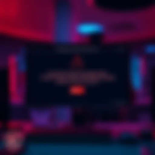 A computer screen displaying a warning message about an unknown Kraken account inquiry, with a person looking concerned in the background.