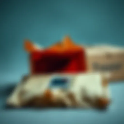 A Trezor device next to a suspiciously opened package, raising concerns about its safety.