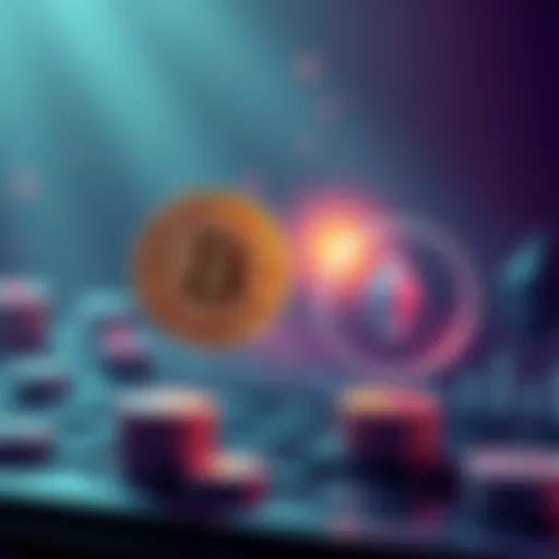 A digital illustration showing Bitcoin being swapped for Ethereum and other altcoins through a non-custodial platform, symbolizing decentralized finance.