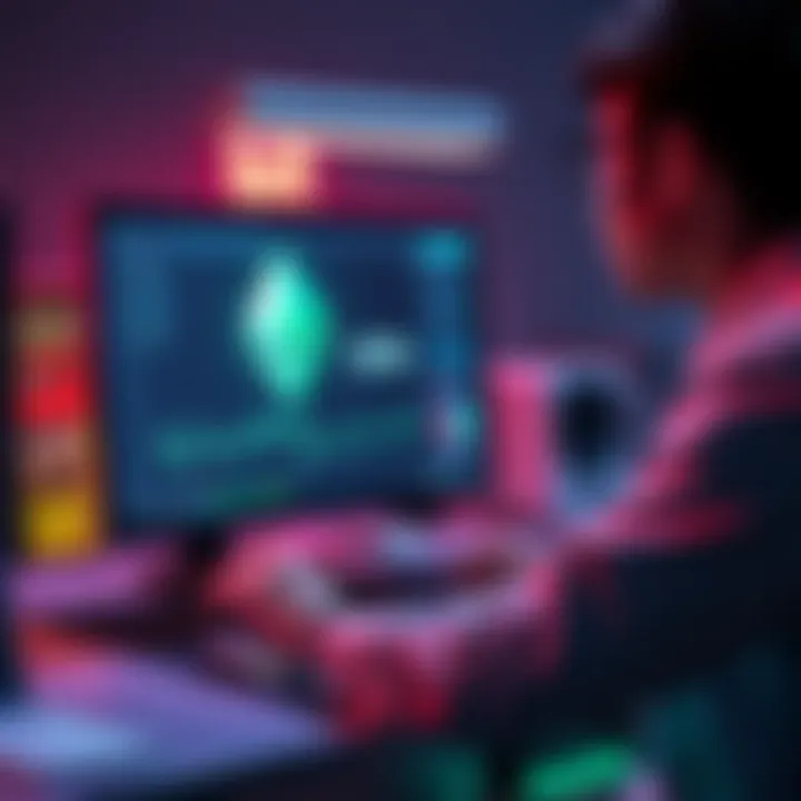 A person swapping native ETH on a computer without using bridges or KYC processes