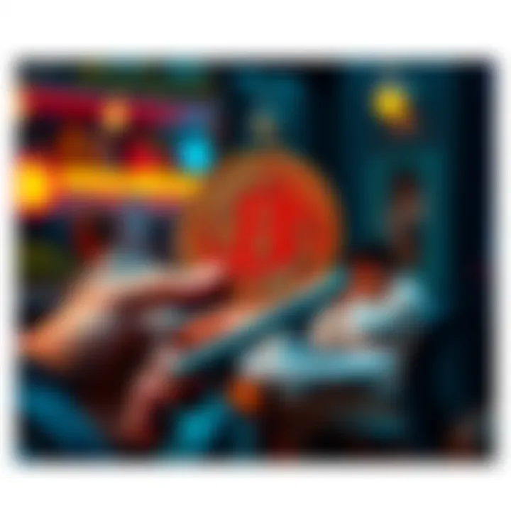 A person using a Phantom wallet to exchange Solana for Bitcoin on a smartphone