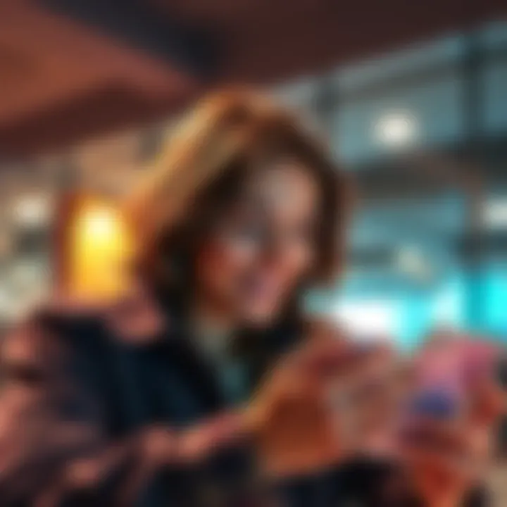 A person looking relieved while using a phone to switch from Revolut to Avici Money, showing a positive banking experience.