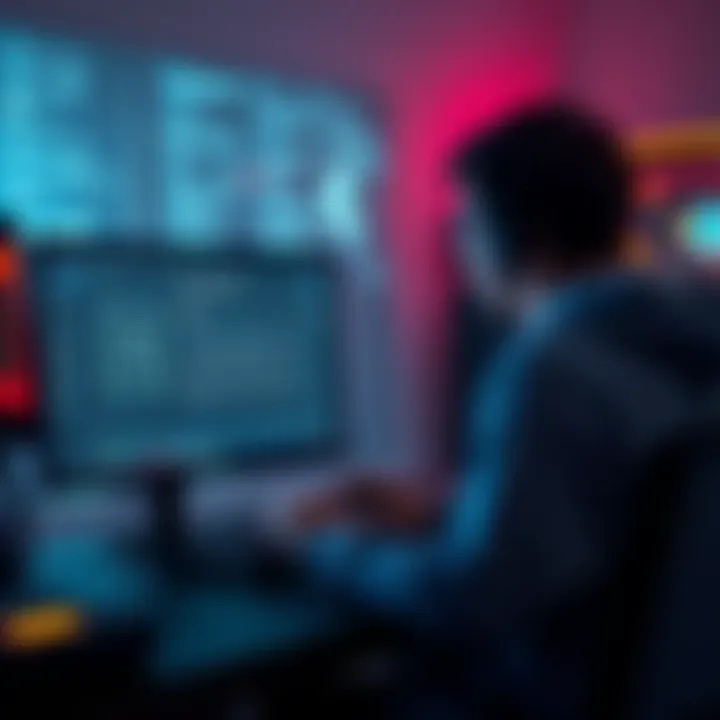 Syncing Local Node for P2Pool A person working on a PC screen displaying P2Pool synchronization steps without a Monero wallet