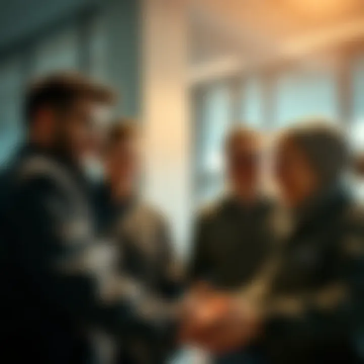 Rehabilitation Trustee team members smiling and congratulating each other after completing a complex task