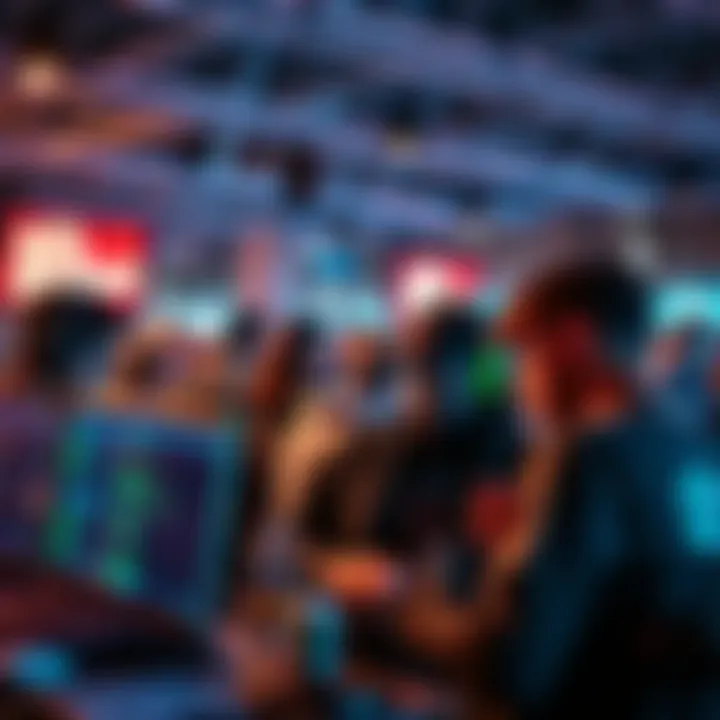 A group of coders collaborating on a project at the ETHGlobal Cannes 2026 hackathon, showcasing laptops and coding screens.