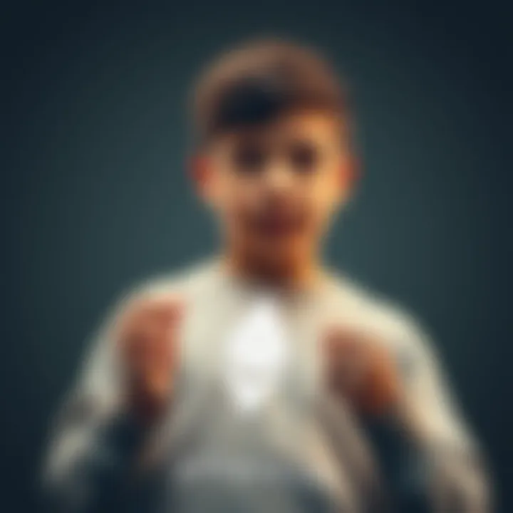 A 15-year-old boy is holding a visual representation of the Ethereum logo, looking thoughtful as he discusses financial decisions with his lawyer.