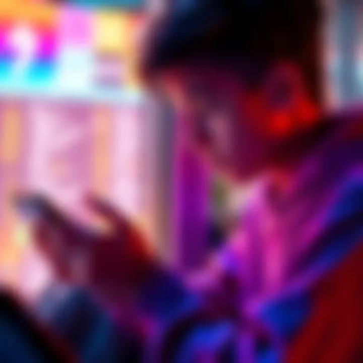 Teens Using Crypto Wallet A young person exploring options on a digital crypto wallet, showing concern about fees and safety for teens.