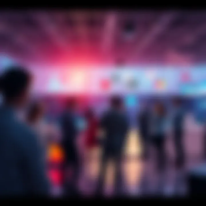 Major telecom carriers exploring Helium technology in a business setting with people discussing innovations