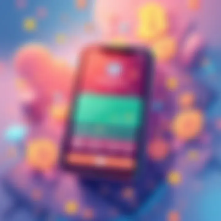 Illustration of a smartphone displaying a Telegram chat interface showing live gas fee updates across different blockchain networks