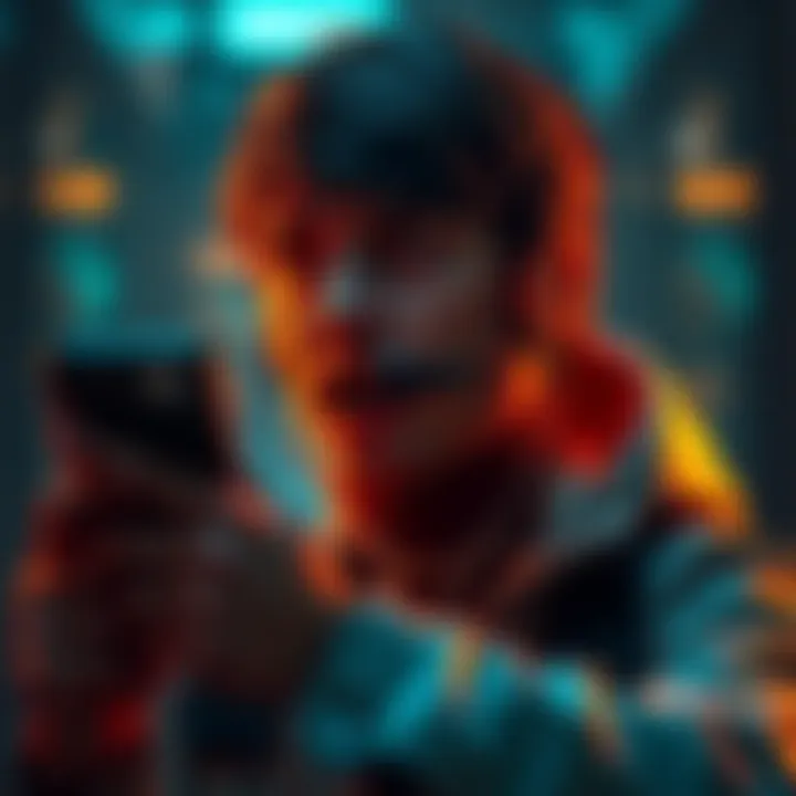 A person looking frustrated while trying to access the UniSol Telegram bot on their phone, with a blocked screen showing an error message.
