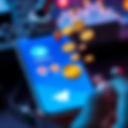 A smartphone showing a Telegram interface with cryptocurrency icons, symbolizing digital transactions