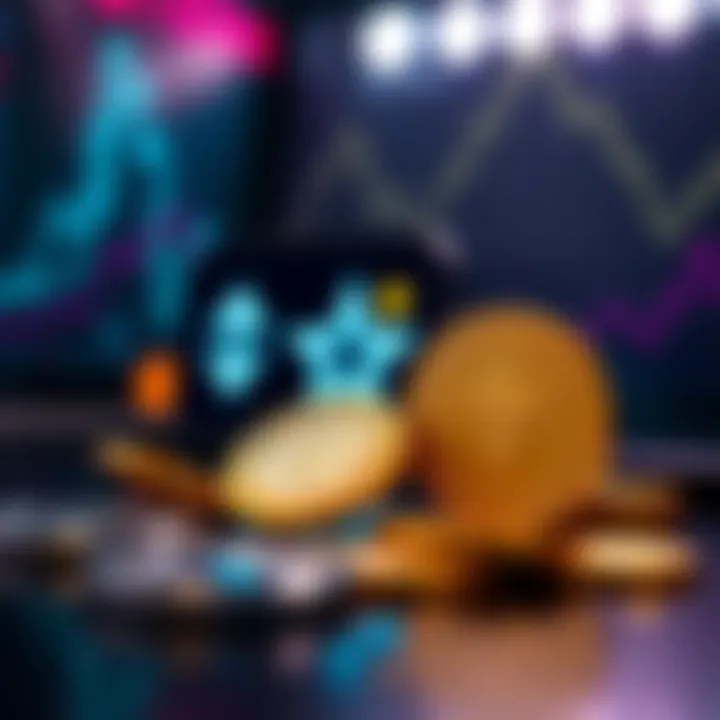 A graphic showing TenX logo alongside Tezos tokens symbolizing a $3.25 million investment for validator support.