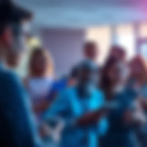 Person discussing Tesa use for managing PCOS and insulin resistance with others in a group setting