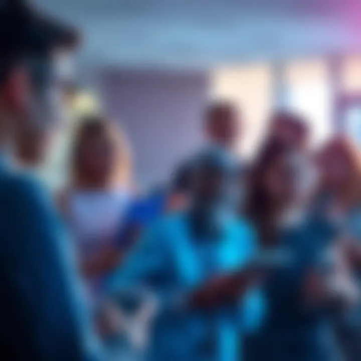 Person discussing Tesa use for managing PCOS and insulin resistance with others in a group setting