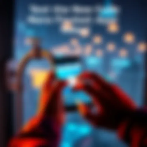 A person interacting with the Nano Faucet app on their phone, looking for bugs and providing feedback.