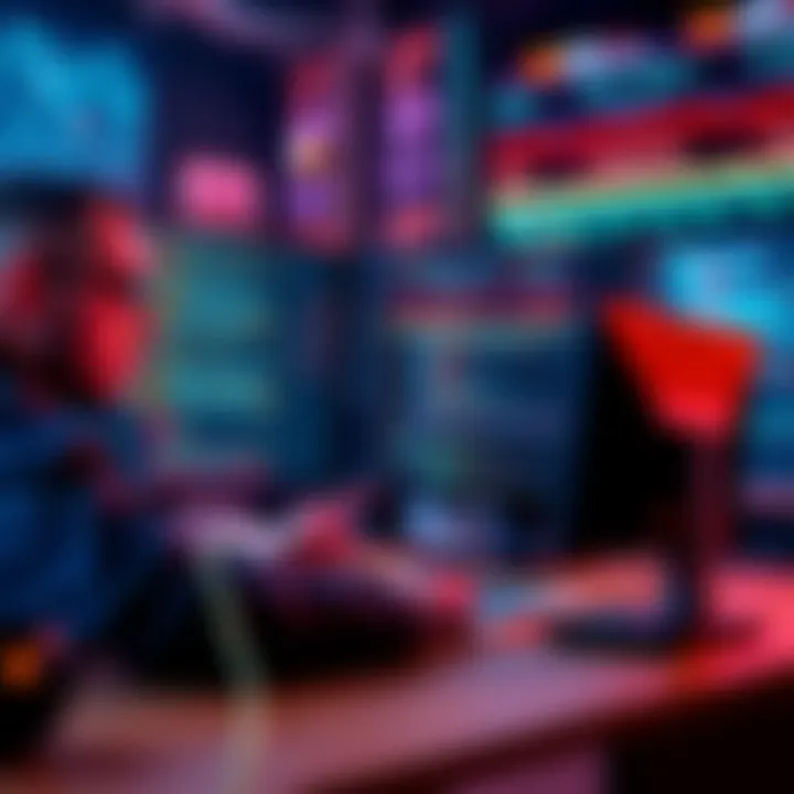 A developer running tests on a computer screen showing code and local forks before mainnet deployment