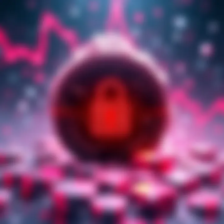 Visual representation of Tether freezing $344 million in USDT assets with a lock symbol and cryptocurrency graphics.