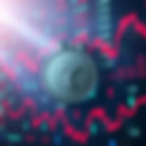 A graphic showing Tether logo with a lock symbol and a background of fluctuating cryptocurrency values, representing the freezing of $344 million linked to Iran sanctions.