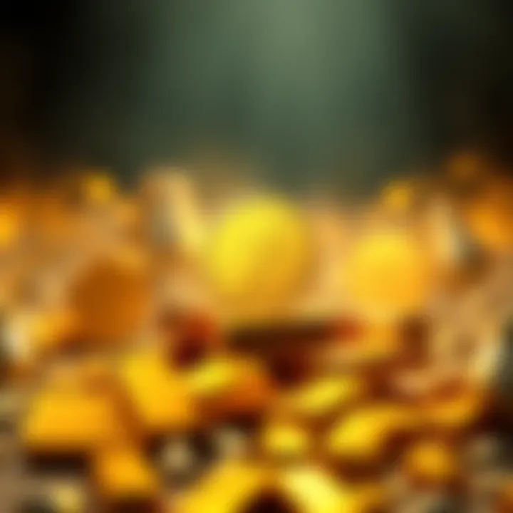Symbolic representation of Tether's gold purchase with a stack of gold bars and Tether logo