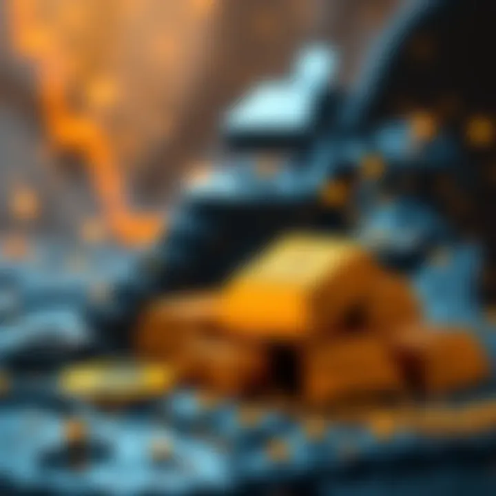 A graphic showing Tether's $150 million investment in Gold.com, symbolized by gold bars and digital tokens.