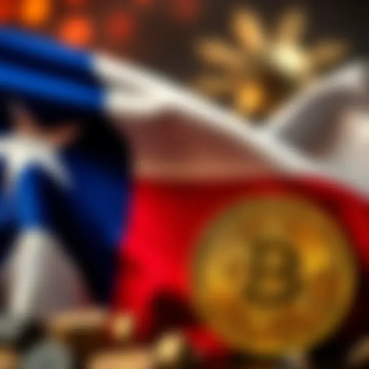 Texas state flag alongside Bitcoin symbol, representing a $10 million investment in cryptocurrency