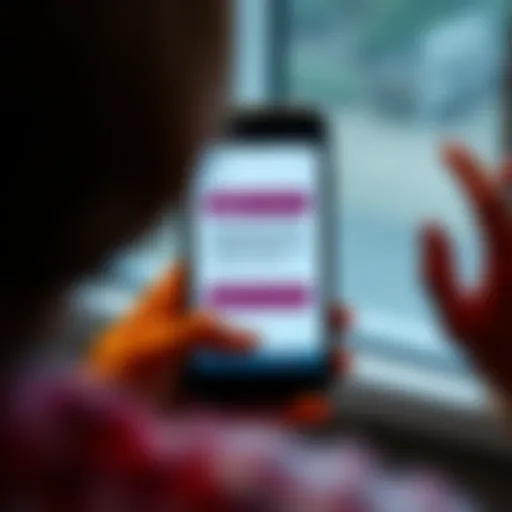 A phone screen displaying a surprising text message from an aunt, prompting thoughts on family ties.