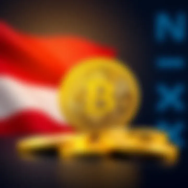 A graphic showing Bitcoin coins with a backdrop of Thailand's flag and a tax symbol crossed out
