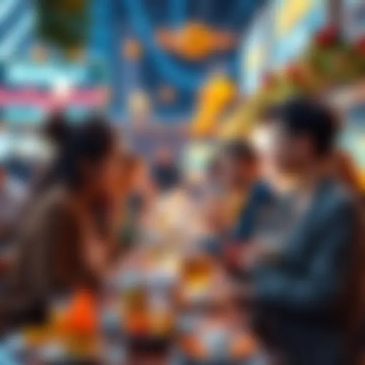 Participants enjoying Thanksgiving tasks and rewards at BitMart event with festive decorations