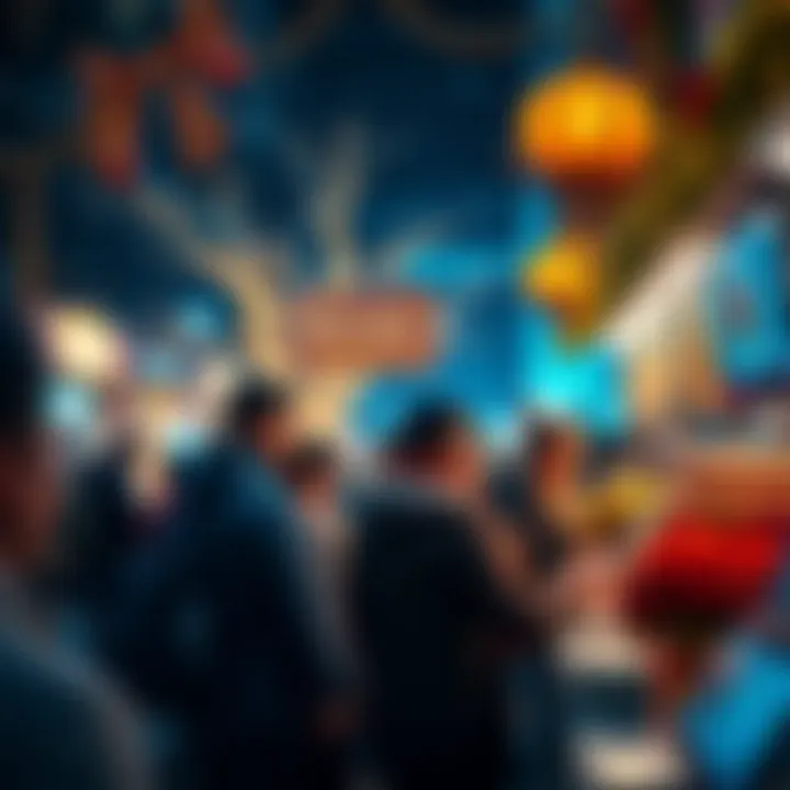 Participants engaging in BitMart's Thanksgiving Campaign with festive decorations and rewards visible