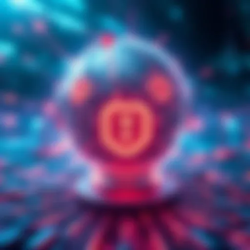 A visual representation of Theta Network showcasing decentralized AI and edge computing technology, with digital elements symbolizing innovation and connectivity.