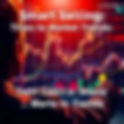 A person analyzing market graphs and charts, considering the best time to sell assets amidst market fluctuations.