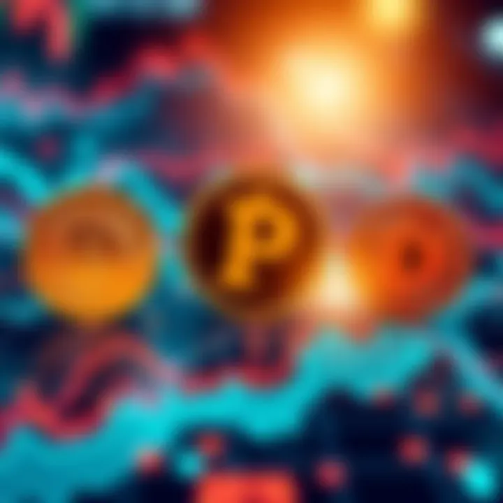 Overview of Pepeto, Patos Meme Coin, and DeepSnitch AI Tokens on a digital chart