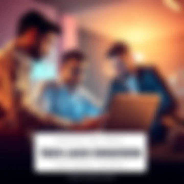 Token Launch Consultation A team of professionals discussing blockchain strategy and tokenomics over a laptop.