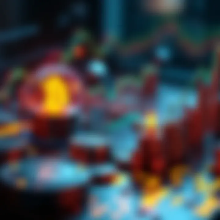 A visual representation of tokenized assets symbolizing financial empowerment through blockchain technology, featuring digital contracts and fast transactions, with graphs illustrating growth and spee...