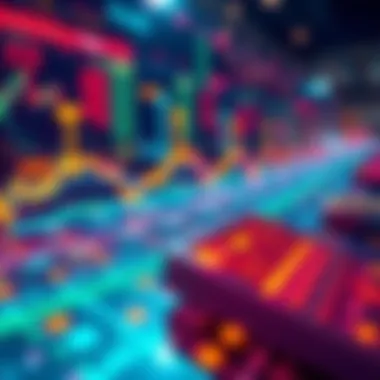 Graphic illustrating tokenized stocks being traded on a blockchain network
