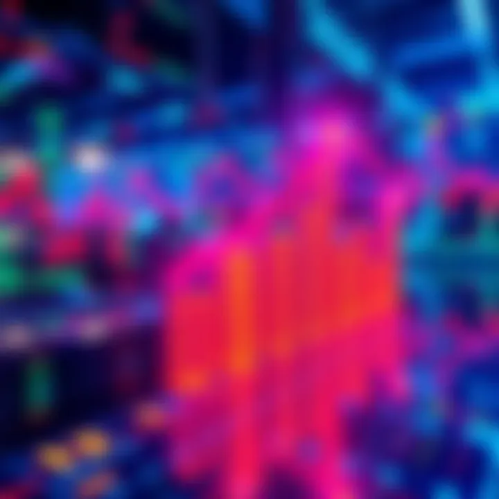 A digital graphic showing the rise of tokenized stocks on the Solana blockchain, with upward arrows and currency symbols.