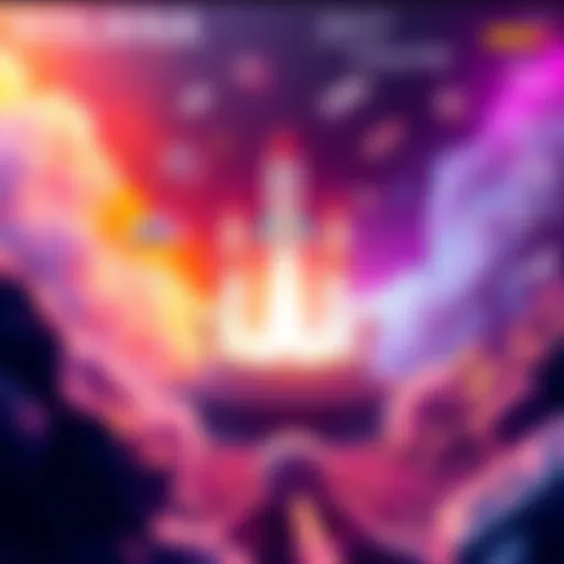 Visual representation of multiple tokens being launched on the Solana blockchain, showcasing a fair and transparent process.