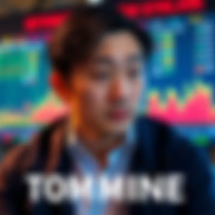 Tom Lee looking concerned in front of a BitMine display showing low performance stats