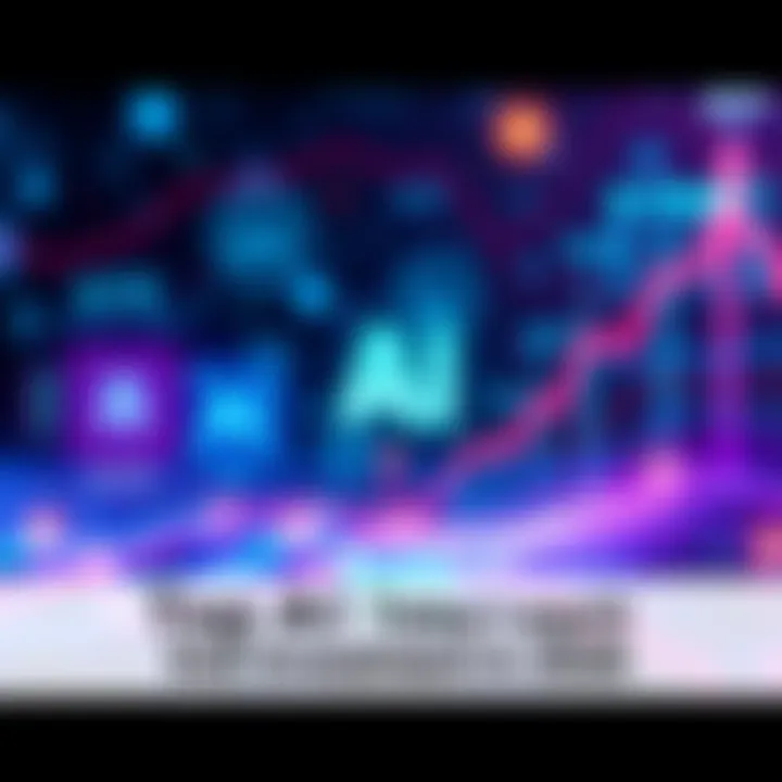 A graphic featuring AI tokens like KITE, Render, and Fetch AI with investment symbols and upward trends.