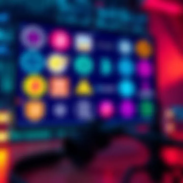 A collection of popular crypto podcast logos displayed on a digital screen with headphones and a microphone in the foreground.