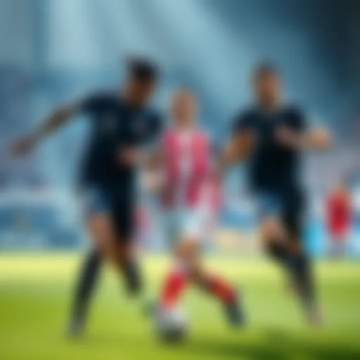Gordon, Perisic, and Suarez competing on the field during a football match