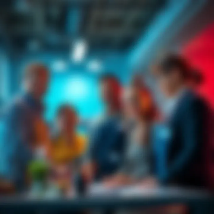 A friendly team at Top Norch Service working together to provide excellent customer service