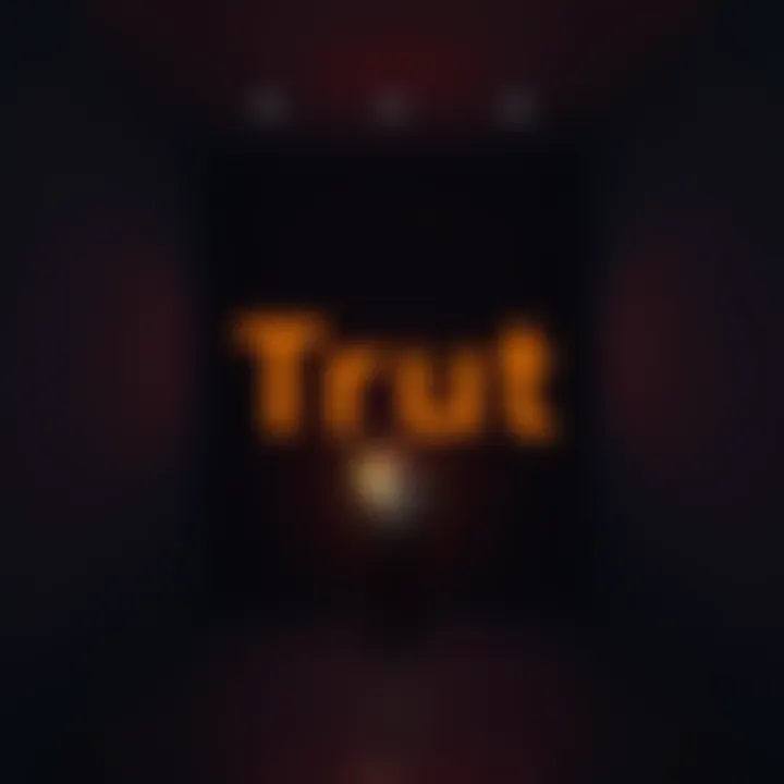 A person stands in a dark room, holding a glowing torch that illuminates the word 'Truth' on the wall, symbolizing the power of honesty.