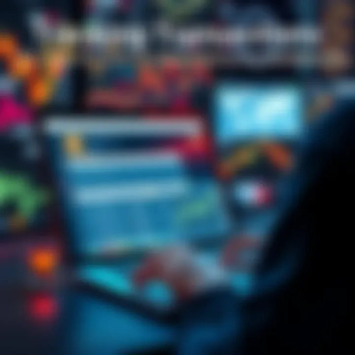 A person using a laptop to monitor cryptocurrency transactions on a wallet and block explorer screens