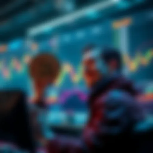 A trader looks at a Bitcoin price chart with excitement, considering his recent purchase at a high price.