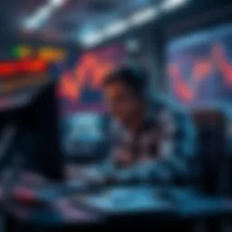 Trader looking frustrated after being banned from MEXC Frustrated trader sitting at a computer, searching for new trading platforms after MEXC ban
