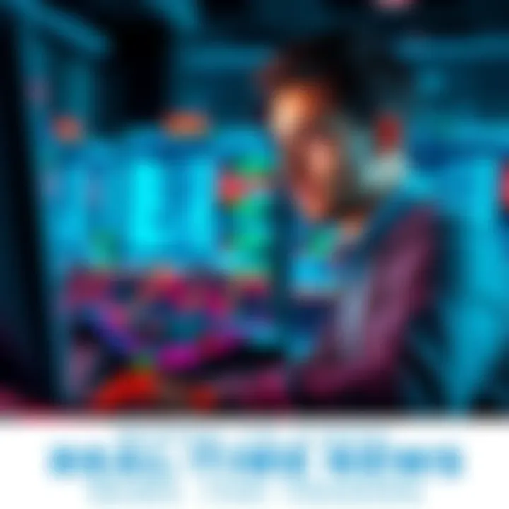 A trader focused on a computer screen displaying real-time market news updates