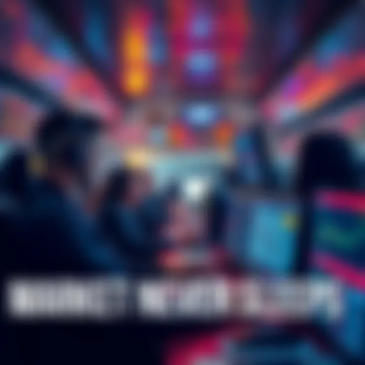 Traders monitor multiple screens in a busy trading environment, analyzing market trends and making quick decisions, showcasing their constant activity.