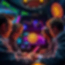 Traders analyzing Bitcoin charts Group of traders looking at Bitcoin price charts on screens, questioning recent price surge after Fed rate hike